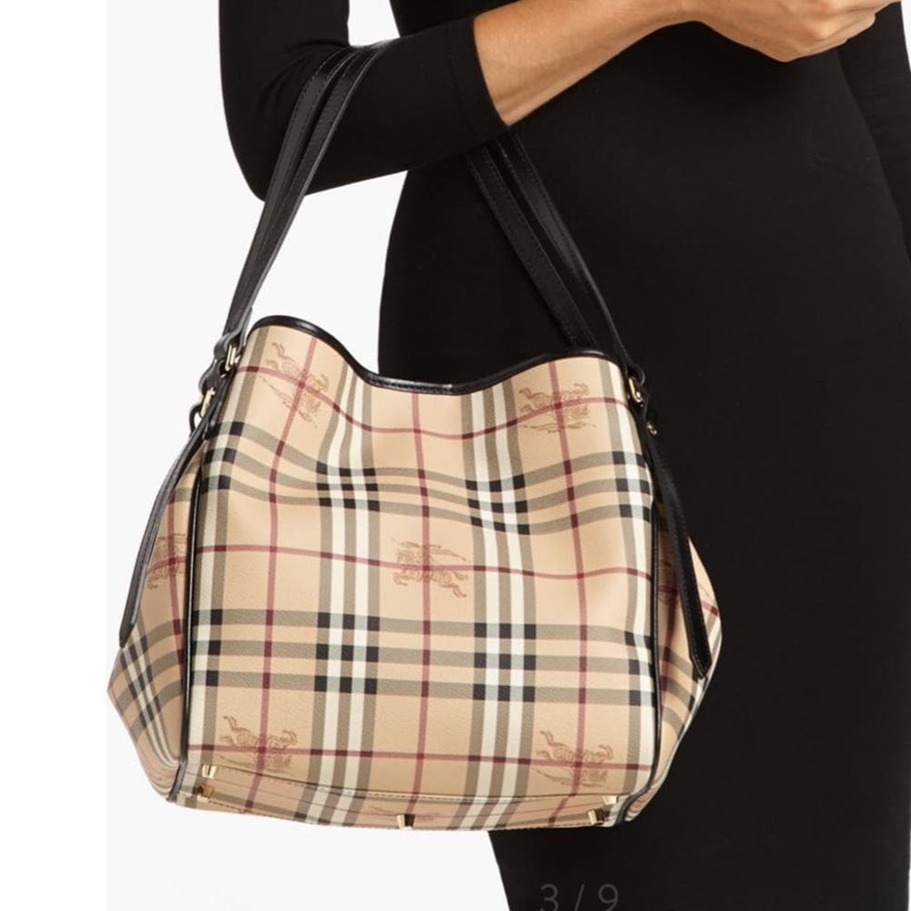 Burberry Haymarket Check Small Tote